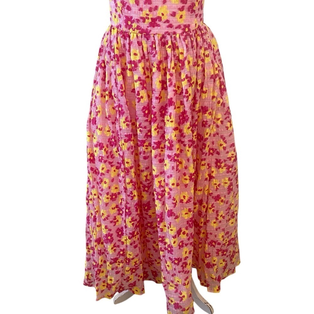 Maya Deluxe Floral Tutti Frutti Midi Strapless Dress NWT - Picture 6 of 9